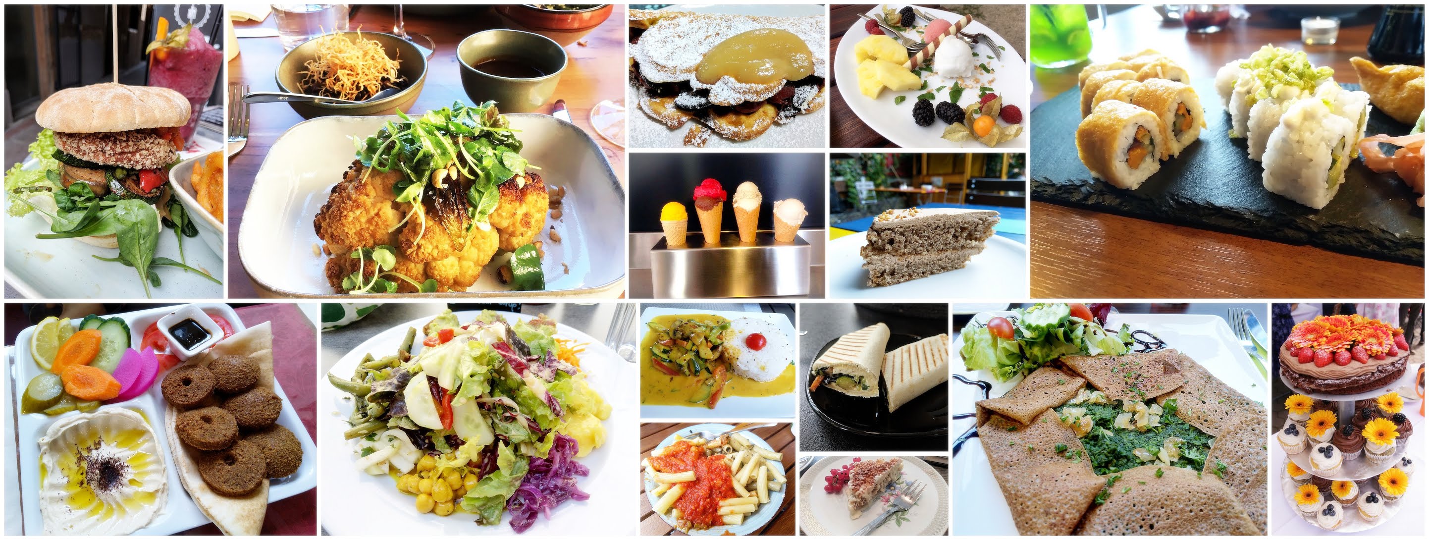 Collage der Gastronomischen Angebote in Mittelfranken