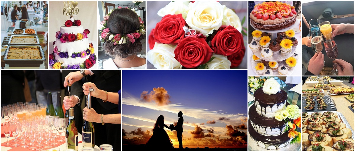 Collage der Hochzeits Angebote in Mittelfranken